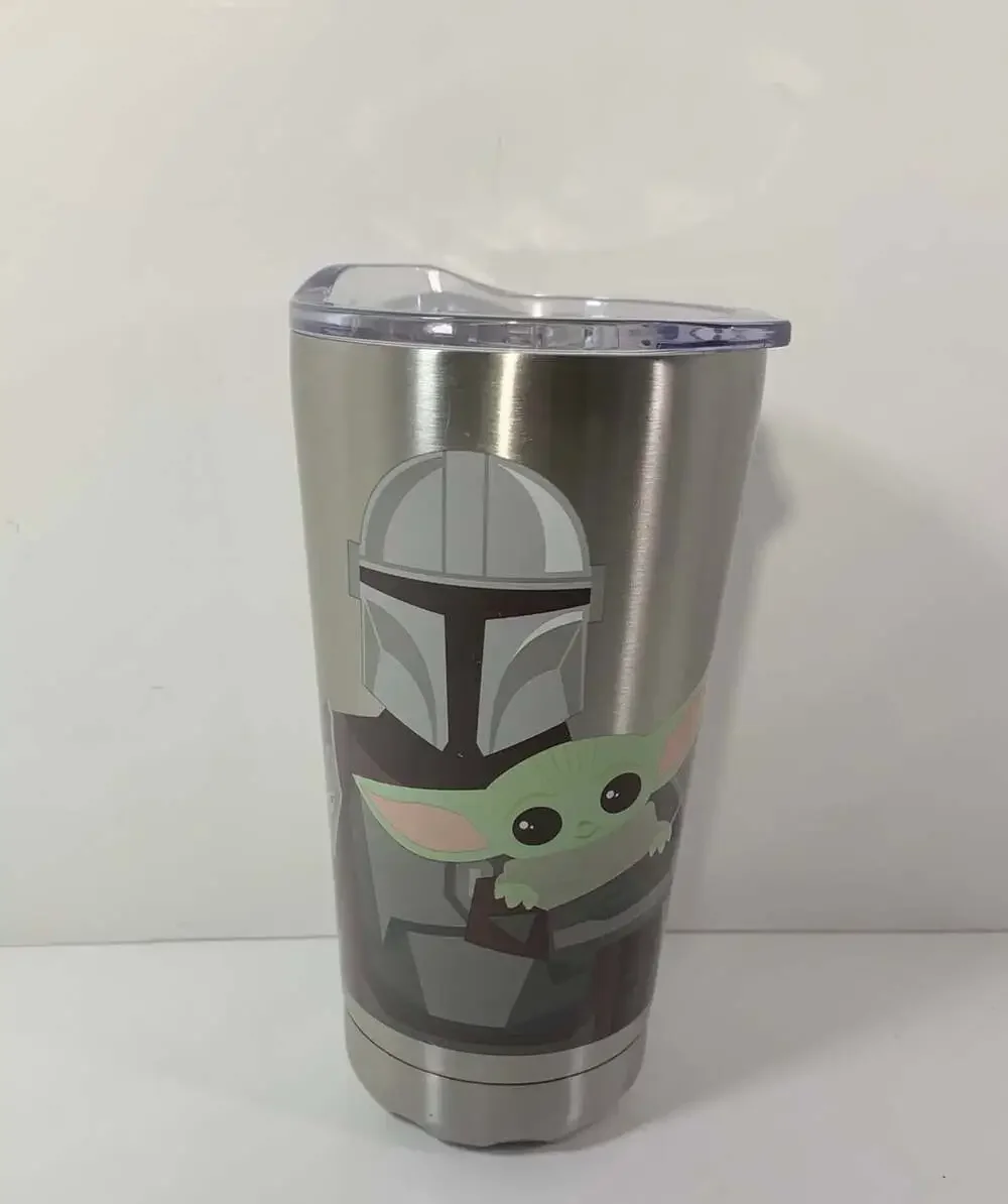 Star Wars Mandalorian And Grogru Best Dad insulated tumbler